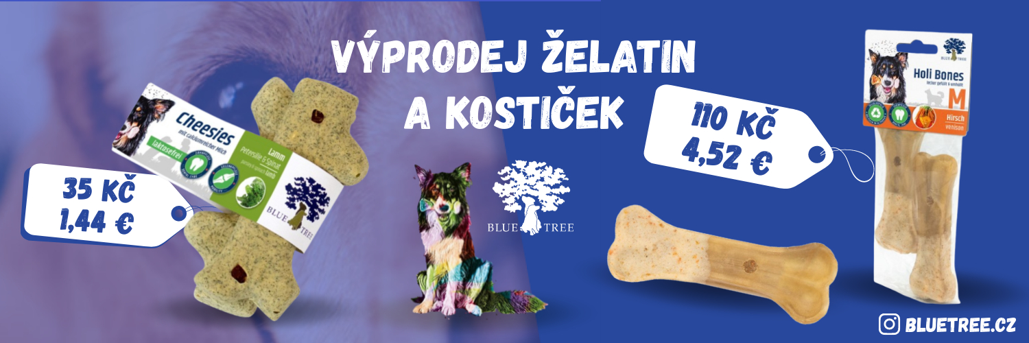 Želatiny a kostičky - výprodej