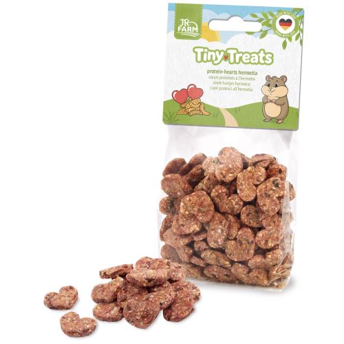 JR Tiny Treats Protein-Hearts Hermetia 100 g