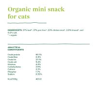 Organic mini snack for cats 50g