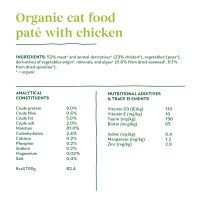 Organic cat food pâté with chicken 400g
